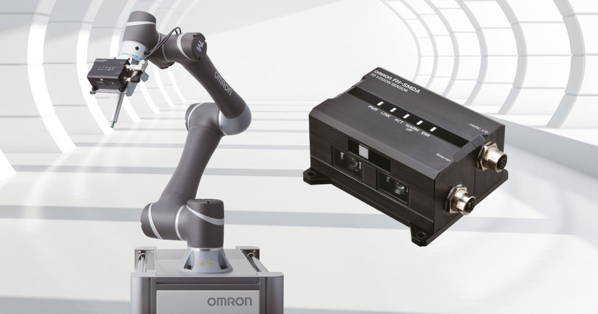 OMRON presenta el nuevo sensor de visión 3D de la serie FH-SMD para brazos robóticos